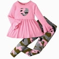 thumbnail image 1 of Kakishop Outfits for Girls Kids Toddler Girl Clothes Long Sleeve Top and Girls Pants 2Pcs Girls Outfits, 4-5 Years, 1 of 5