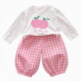 thumbnail image 1 of Kakishop Toddler Winter Clothes Girl Baby Girl Fall Winter Clothes Toddler Outfit Letters Graphic Crewneck Sweatshirts + Joggers Pants Set 3 6 9 12 18 Months 2T 3T 4T 5T, 5-6 Years, 1 of 5