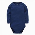 thumbnail image 1 of Kakishop Unisex Baby Onsies Solid Baby Bodysuit Romper Blank for 0-18 Months Boys Girls (Blue,9), 1 of 7