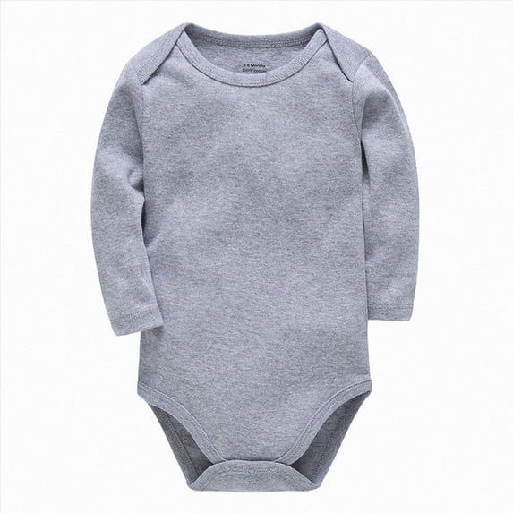 Kakishop Unisex Baby Onsies Solid Baby Bodysuit Romper Blank for 0-18 Months Boys Girls (Grey,9)