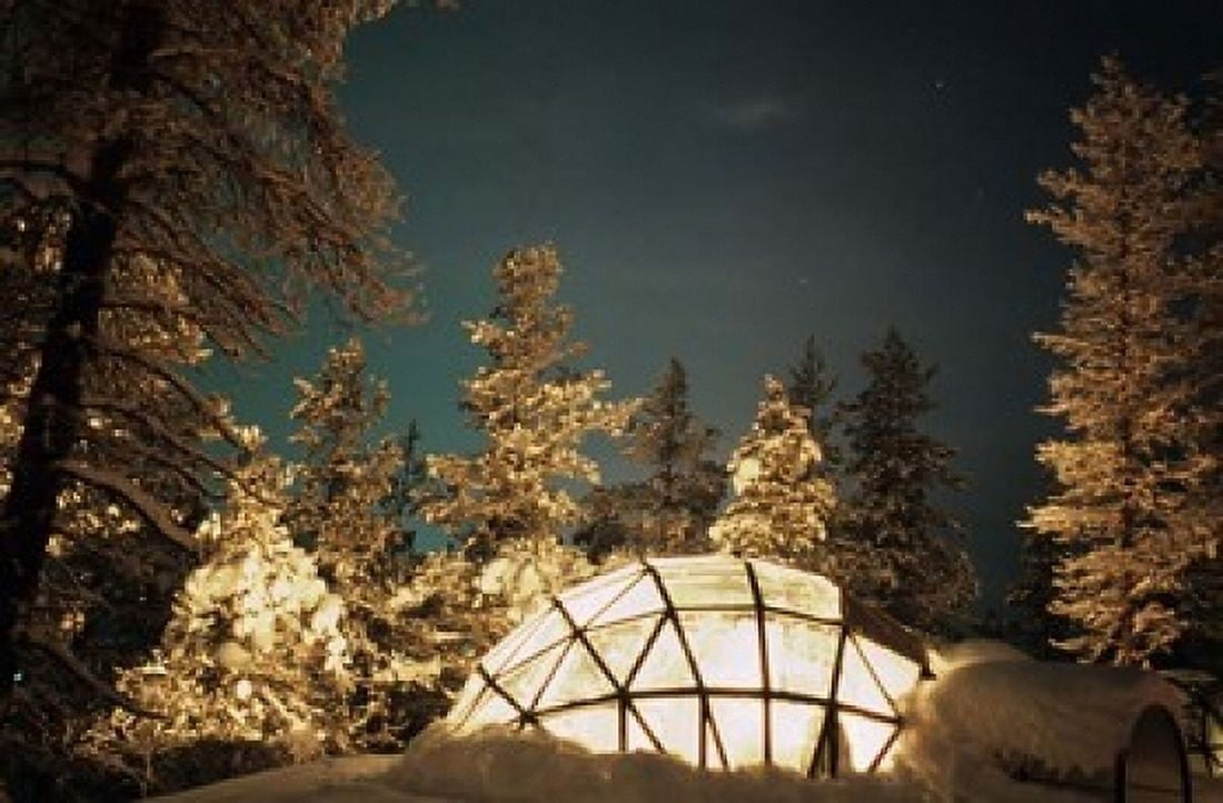 Kakslauttanen Lapland Finland Canvas Art - Daisy Gilardini DanitaDelimont (36 x 24)