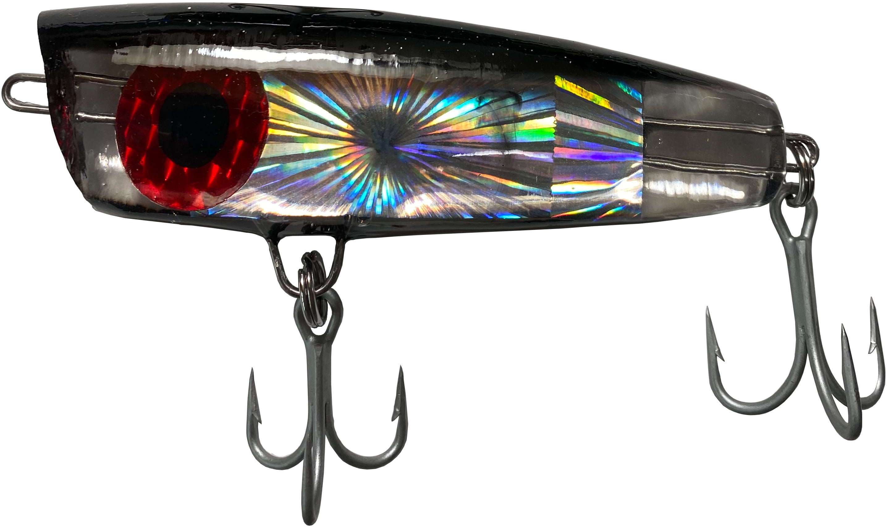 Large Popper Kaku Enterprises Extra Large Popper Fishing Lure, Black/Clear - Walmart.com
