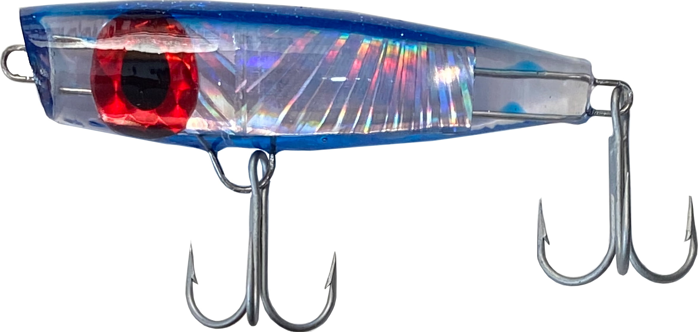 Kaku Iny Swimmer Saltwater Fishing Lure, Black and Blue, Multi-Colored Hard Bait