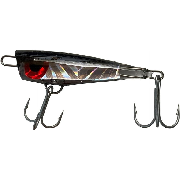 Kaku Small Popper Lure, Black and Clear