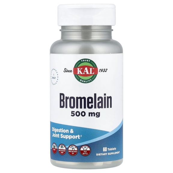 Kal - Bromelain 500 mg. - 60 Tablets