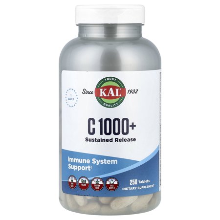 KAL C 1000+, Sustained Release, 250 Tablets