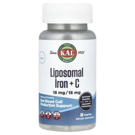 Kal Liposomal Iron + C 30 VegCap