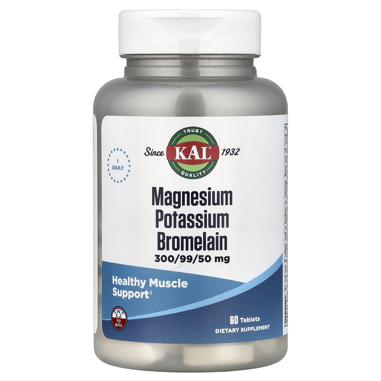 Kal - Healthy Muscle Support Supplement, Magnesium Potassium