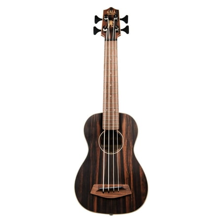 Kala Acoustic-Electric U Bass Ukelele Striped Ebony/Round Wounds