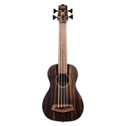 Kala Acoustic-Electric U Bass Ukelele Striped Ebony/Round Wounds