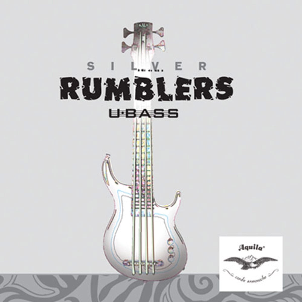 Kala Aquila Silver Rumbler U-Bass 4-Strings Set - Walmart.com