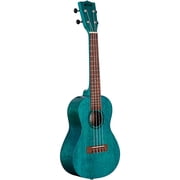 Kala Brand Music Co. Watercolor Meranti Collection, 4-String Ukulele, Right, Blue, Concert KA-MRT-BLU-C
