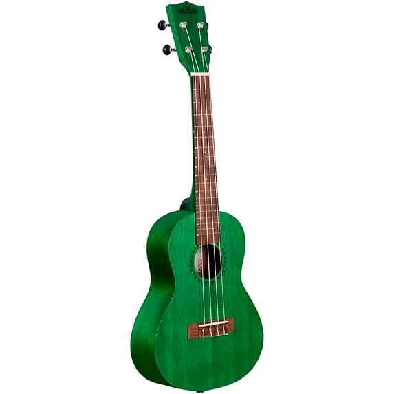 Kala Brand Music Co. Watercolor Meranti Collection, 4-String Ukulele, Right, Green, Concert (KA-MRT-GRN-C)