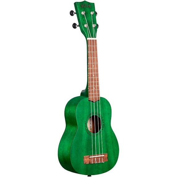 Kala Brand Music Co. Watercolor Meranti Collection, 4-String Ukulele, Right, Green, Soprano (KA-MRT-GRN-S)