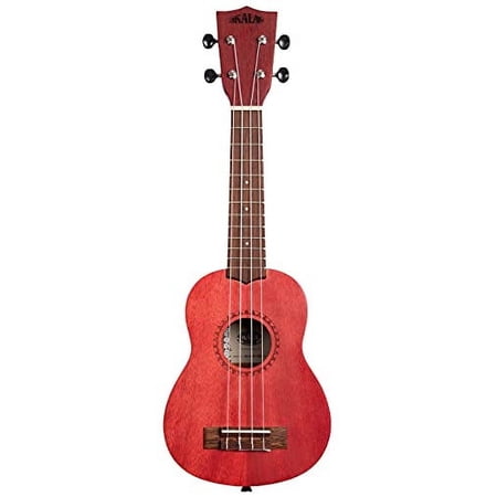 Kala Brand Music Co. Watercolor Meranti Collection, 4-String Ukulele, Right, RED, Soprano (KA-MRT S)
