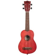 Kala Brand Music Co. Watercolor Meranti Collection, 4-String Ukulele, Right, RED, Soprano KA-MRT S