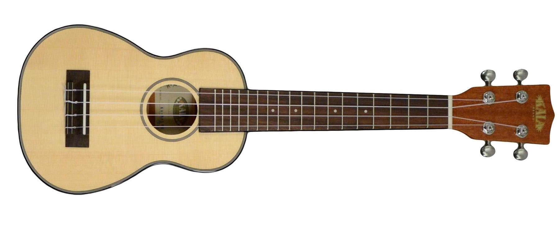 Kala Gloss Solid Spruce Mahogany Long Neck Soprano Ukulele