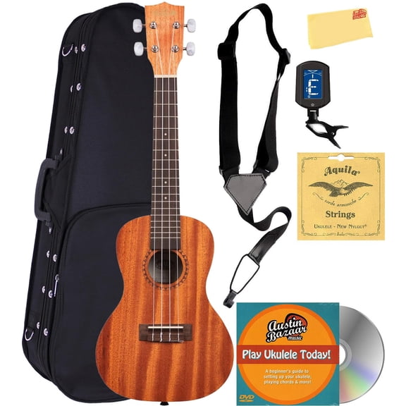 Kala KA-15C Satin Mahogany Concert Ukulele w/ Hard Case