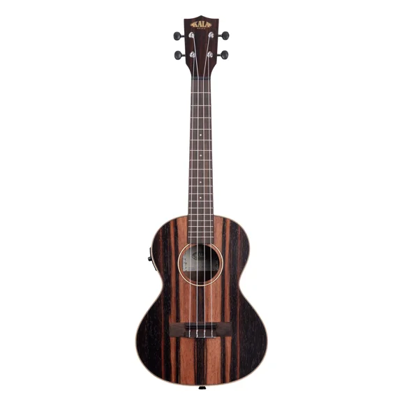 Kala KA-EBY-TE Tenor Ukulele with Pickup, Satin/Striped Ebony