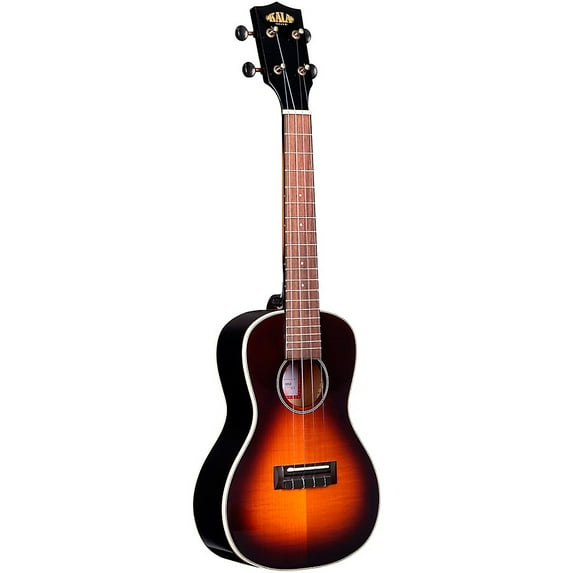 Kala KA-FMTB-C Flame Maple Concert Ukulele, Tobacco Burst
