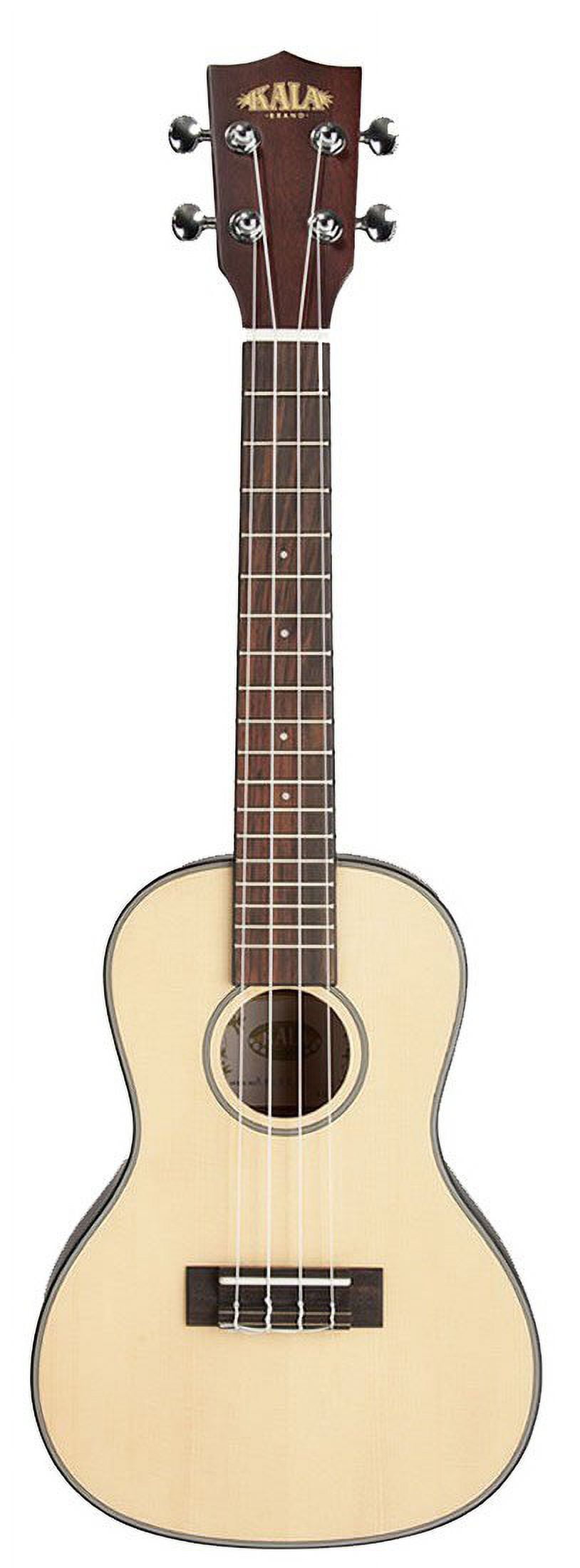 Kala KA-SCG Solid Spruce Top Gloss Concert Ukulele, Natural