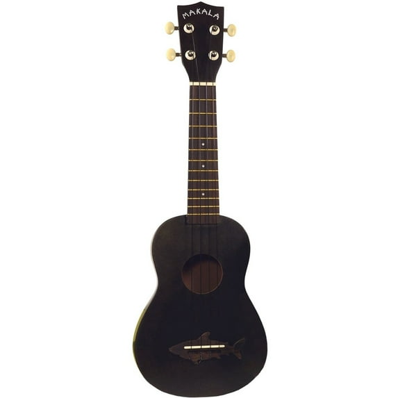 Kala MK-SS/BLK Makala Shark Soprano Ukulele (Black) One Size
