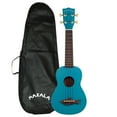 thumbnail image 1 of Kala Makala Shark Series Mako Blue Soprano Ukulele with Bag, 1 of 4