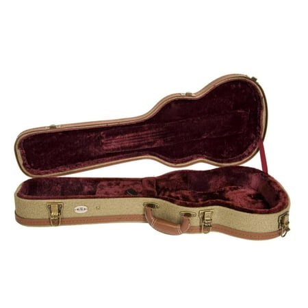 Kala Olive Tweed Hard Case for Archtop Tenor Ukulele