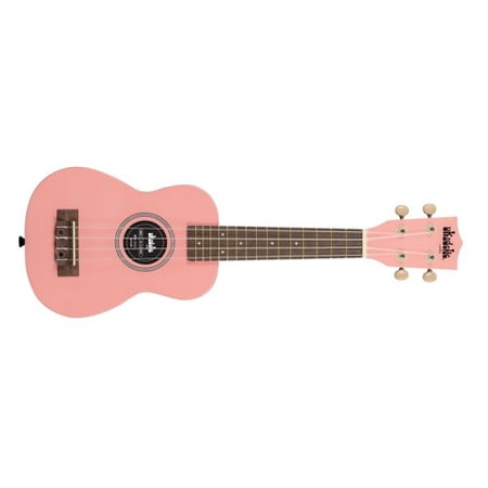 Kala Solid Color Ukadelic Soprano Ukulele (Flamingo)