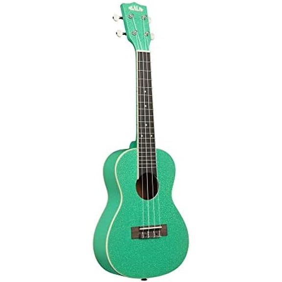 Kala Sparkle Collection, 4-String Ukulele, Right, Green, Concert (KA-SPRK$$Musical Instruments
