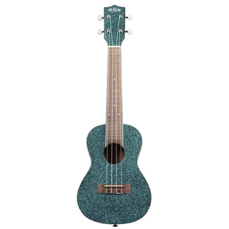 Kala Sparkle Series, Mahogany Concert Ukulele in Rhapsody In Blue, KA-SPRK-AQUA
