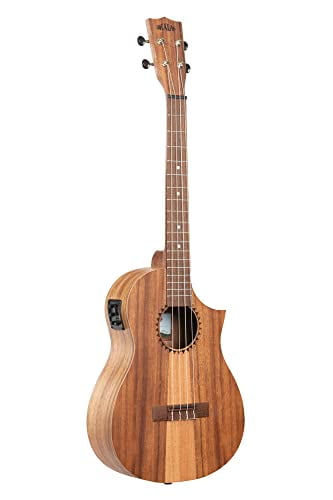 Kala Teak Tri-Top Baritone Acoustic-electric Ukulele - Natural