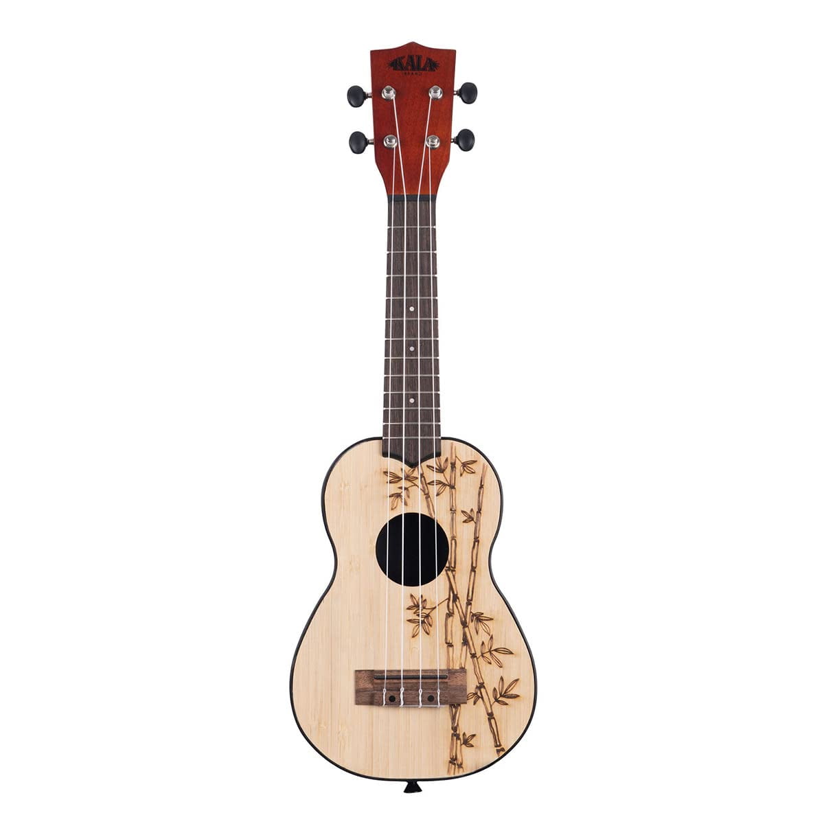 Kala Ukadelic Bamboo Top Soprano Ukulele - Natural Satin
