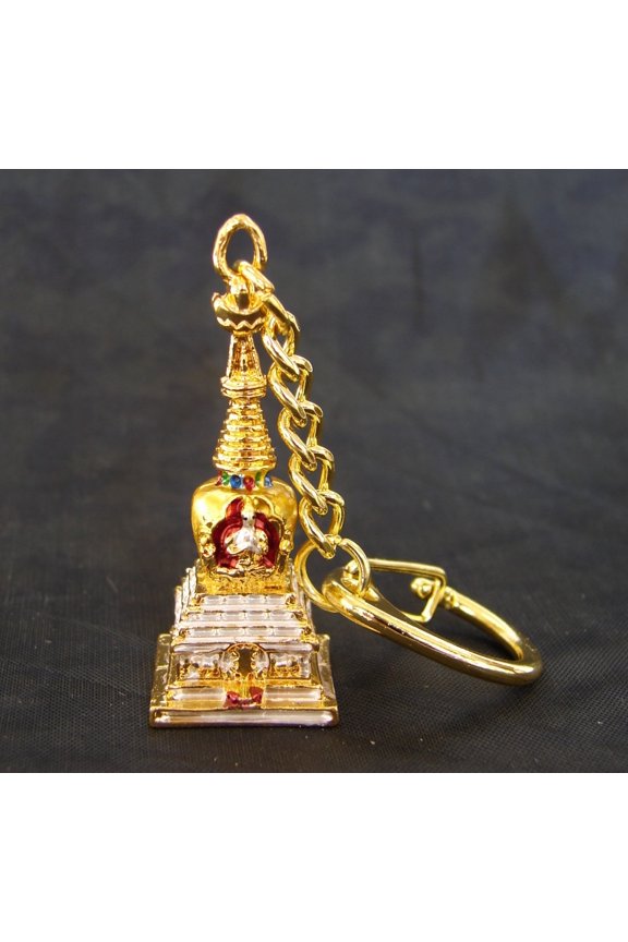 Kalachakra Stupa Keychain Amulet