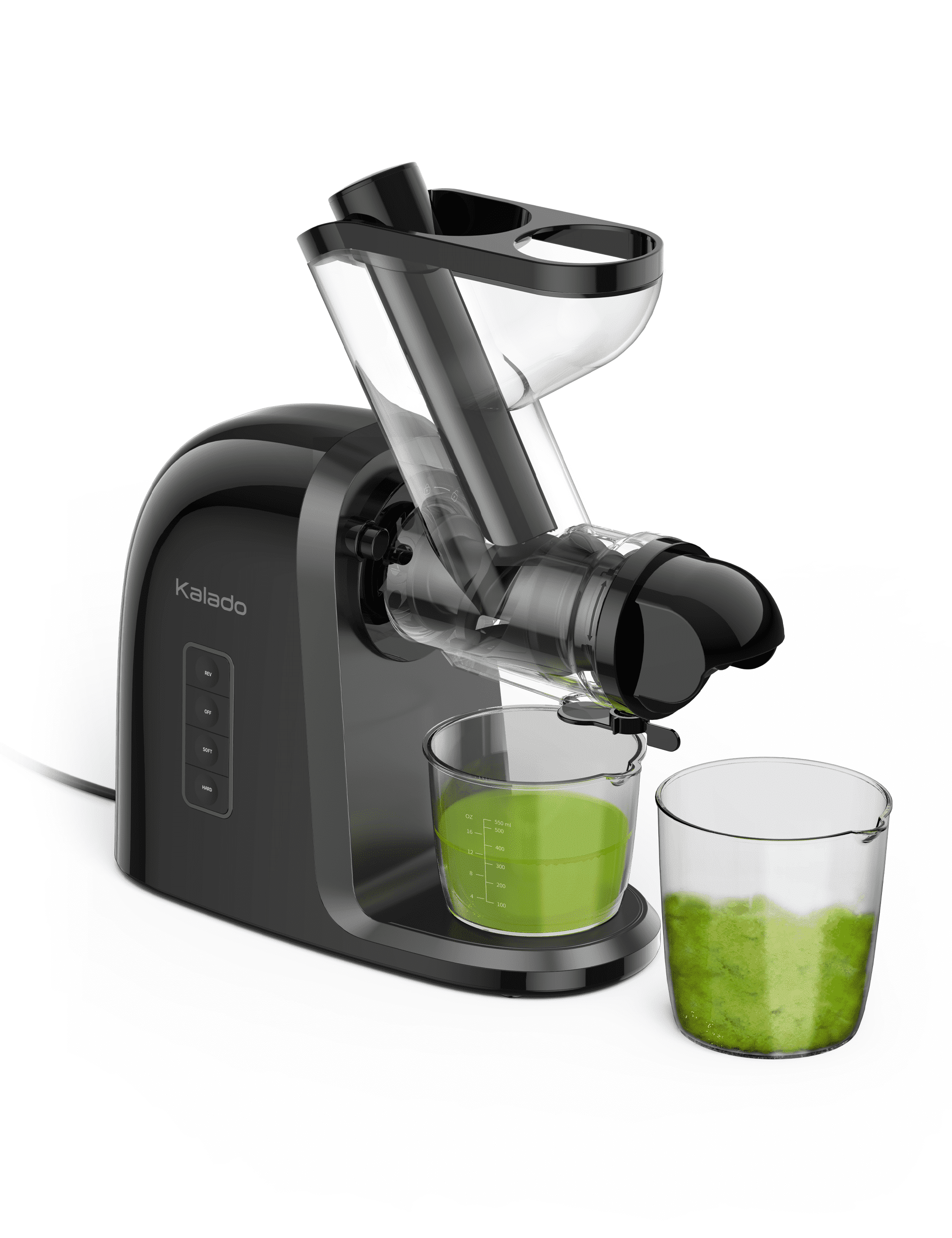 Kalado Slow Juicer Machine with 72mm Extra Large Feed Chute, 200W Power Cold Press Juicer, Easy