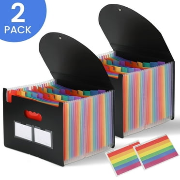 MONST Accordion File Organizer,25 Pocket Freestanding File Folder for Office Supplies