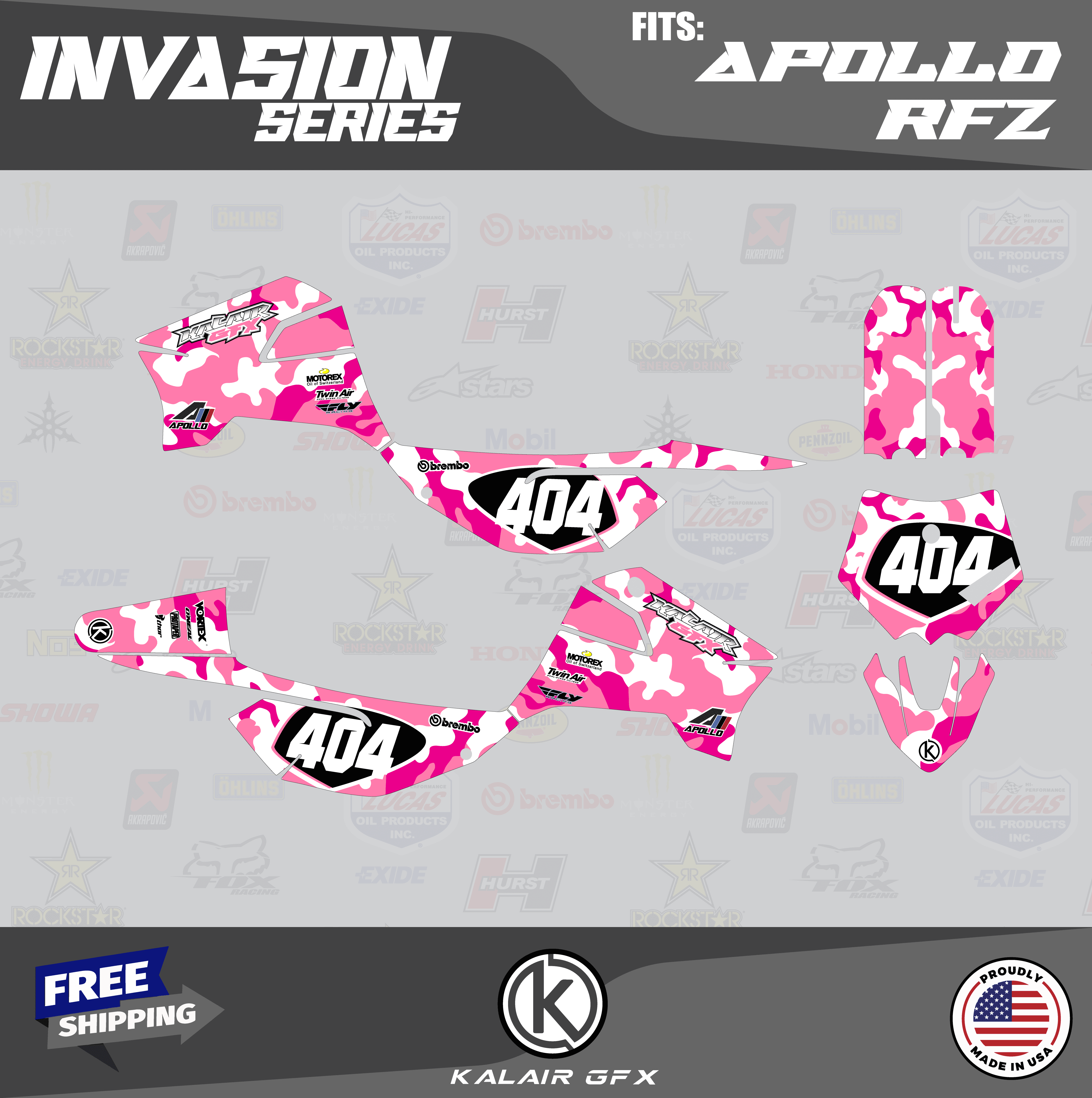 Kalair GFX Graphics Kit for Apollo RFZ X4-X6 X14-X19 (All Years ...