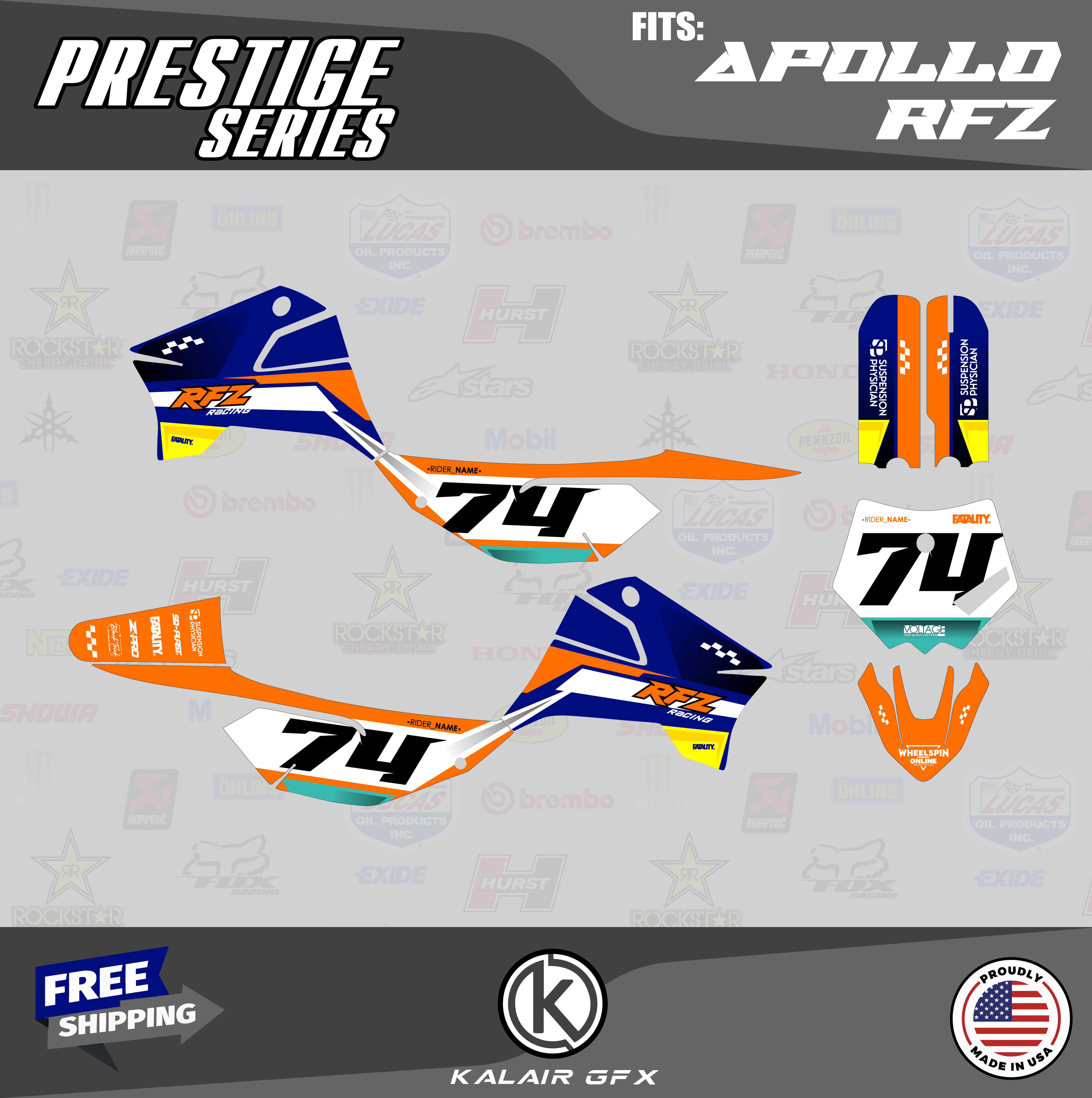 Kalair GFX Graphics Kit for Apollo RFZ X4-X6 X14-X19 (All Years ...