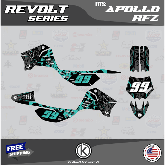 Kalair GFX Graphics Kit for Apollo RFZ X4-X6 X14-X19 (All Years) Revolt Series