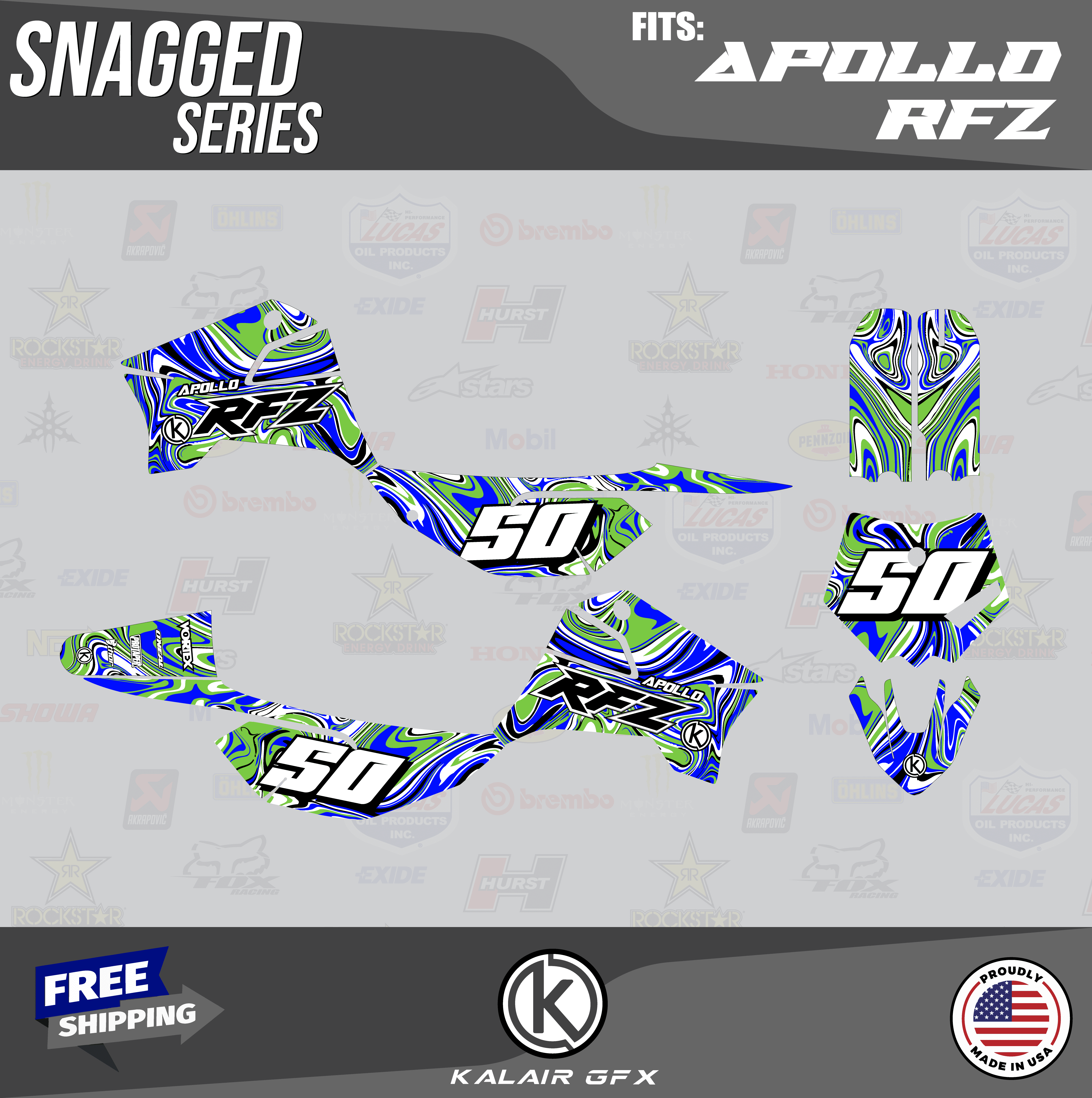 Kalair GFX Graphics Kit for Apollo RFZ X4-X6 X14-X19 (All Years ...