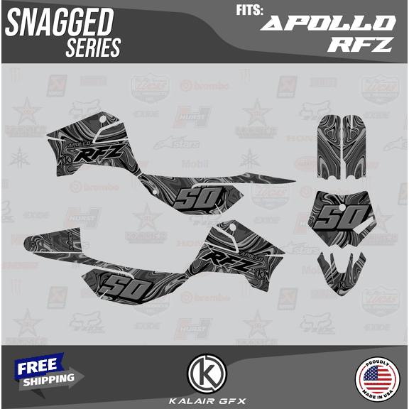 Kalair GFX Graphics Kit for Apollo RFZ X4-X6 X14-X19 (All Years) Snagged Series