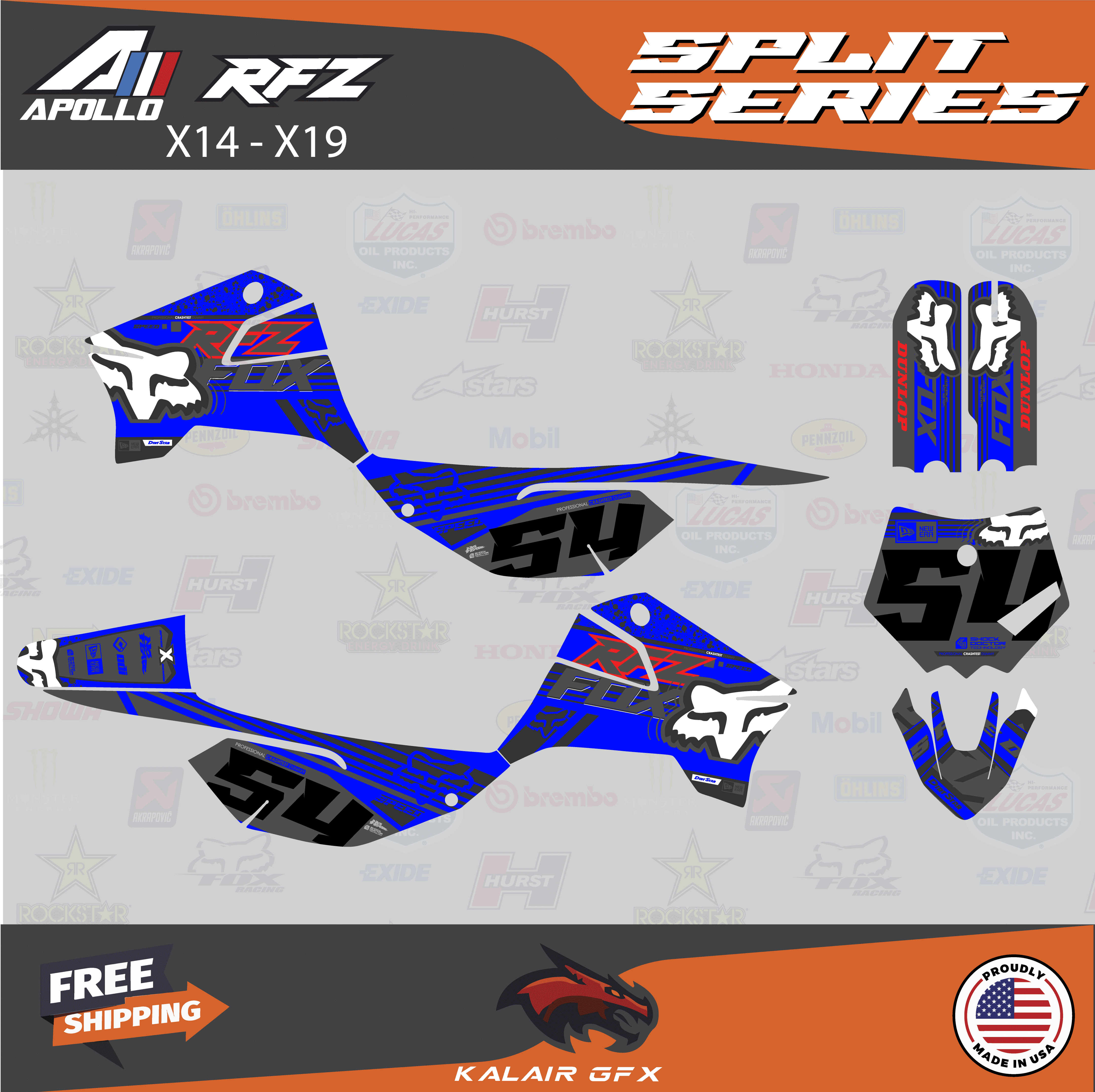 Apollo Dirt Bike Custom Dirt Bike Graphics Kit For Apollo RFZ X4-X6 X14 ...