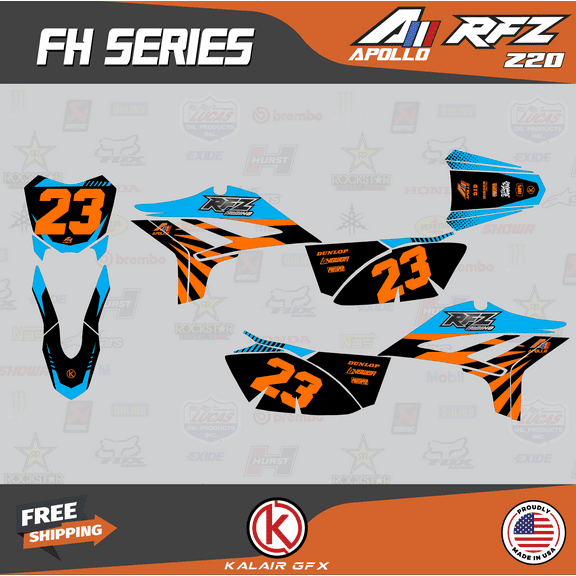 Kalair GFX Graphics Kit for Apollo RFZ Z20 Z40 (All Years) Fh Series