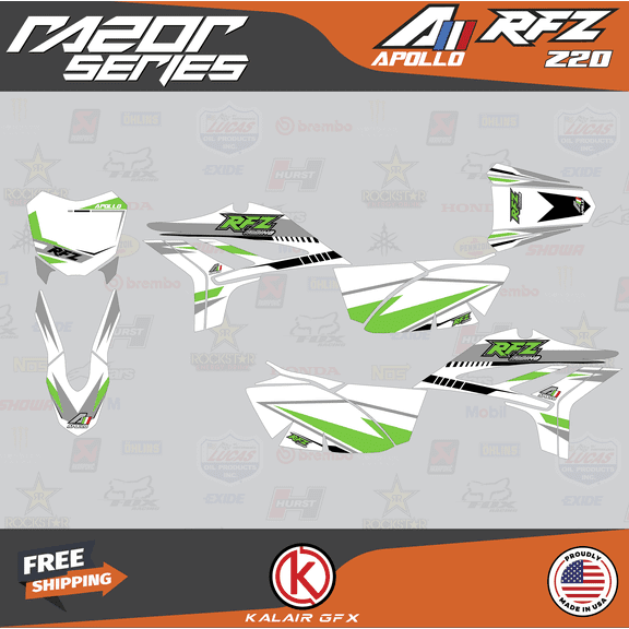 Kalair GFX Graphics Kit for Apollo RFZ Z20 Z40 (All Years) Razor Series