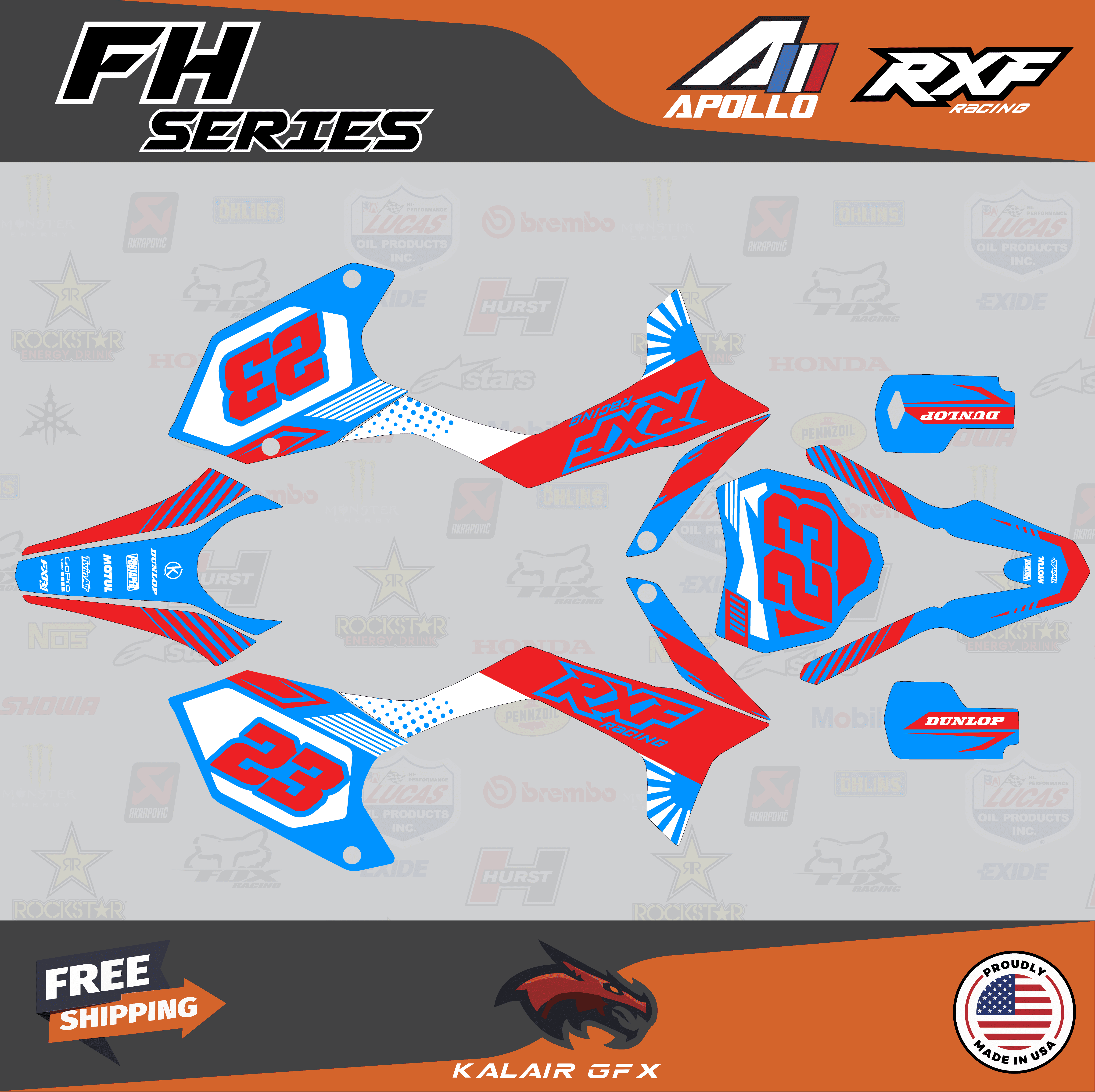 Kalair GFX Graphics Kit for Apollo RXF (All Years) Fh Series - Walmart.com