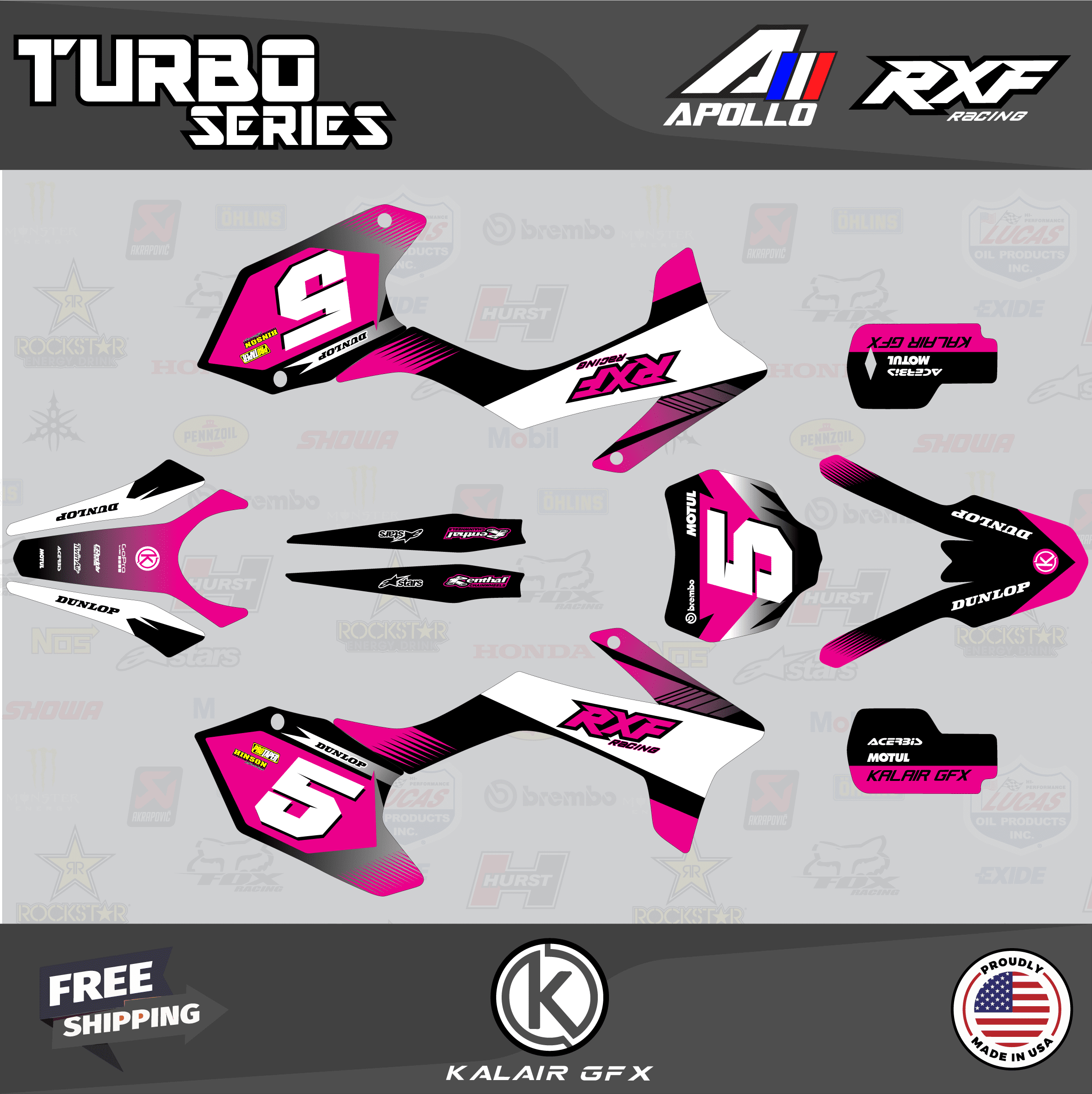 Kalair GFX Graphics Kit for Apollo RXF (All Years) Turbo Series ...