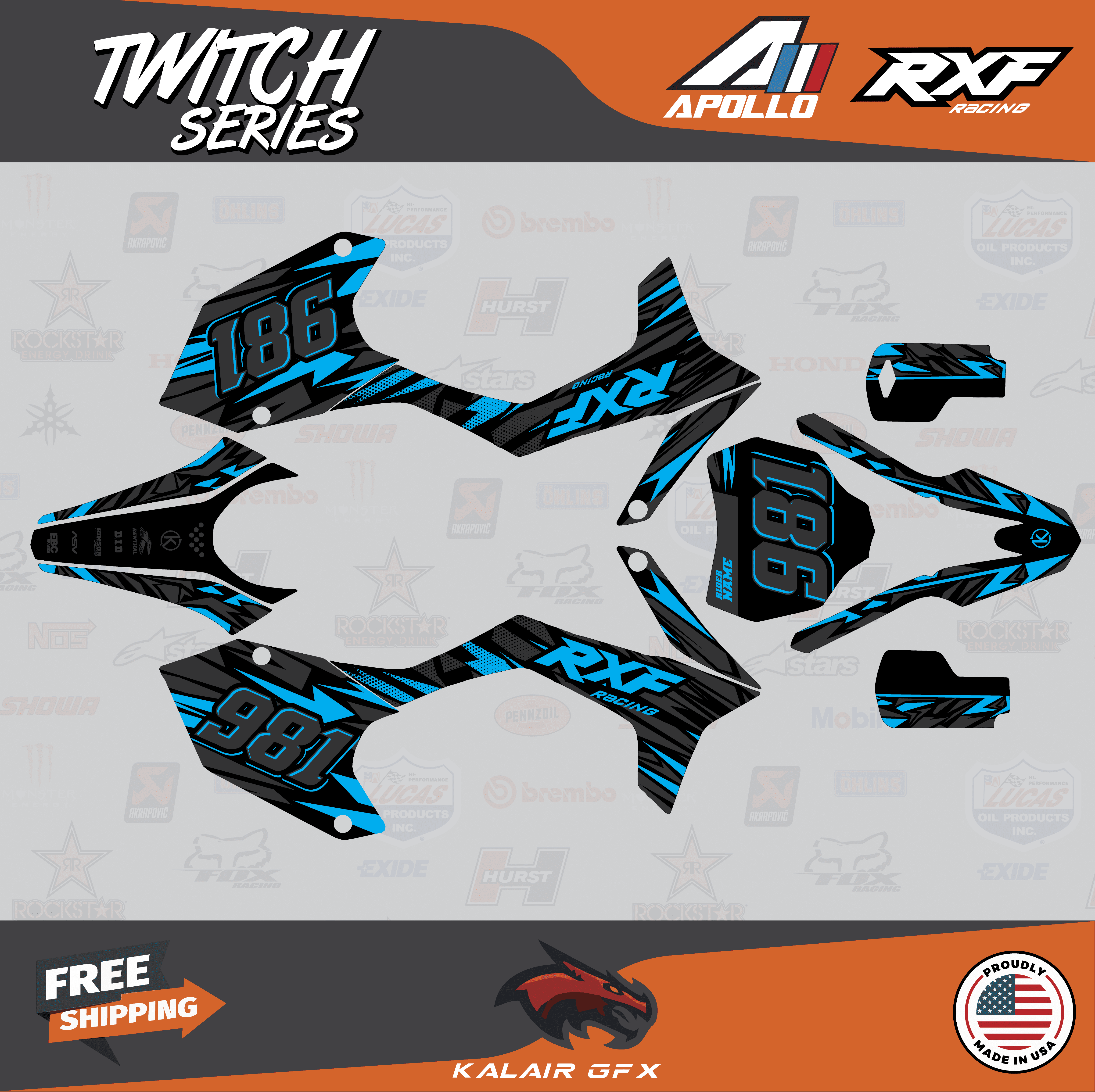 Kalair GFX Graphics Kit for Apollo RXF (All Years) Twitch Series ...