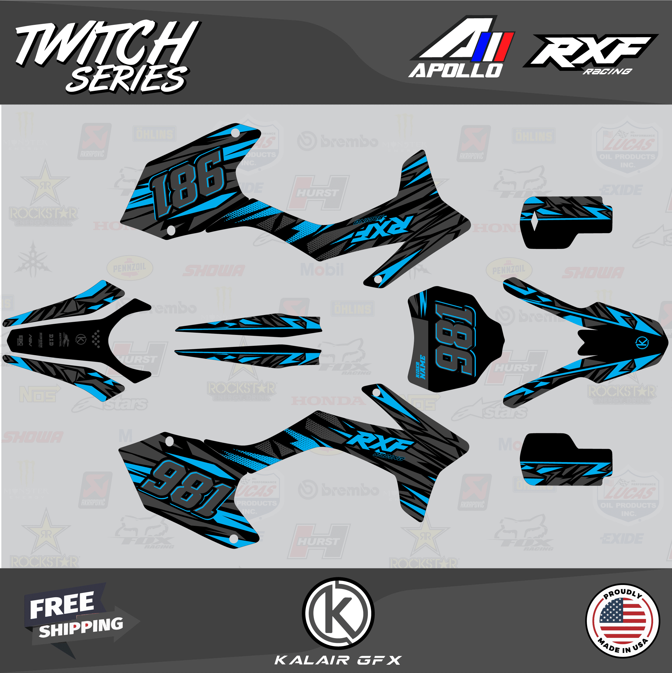 Kalair GFX Graphics Kit for Apollo RXF (All Years) Twitch Series ...