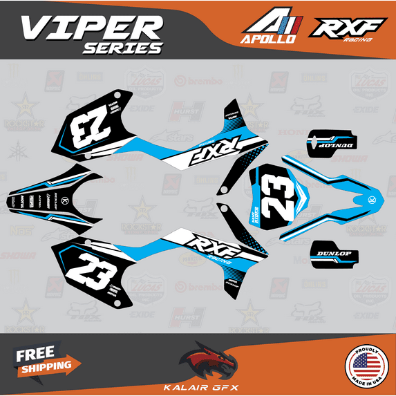 Kalair GFX Graphics Kit for Apollo RXF (All Years) Viper Series