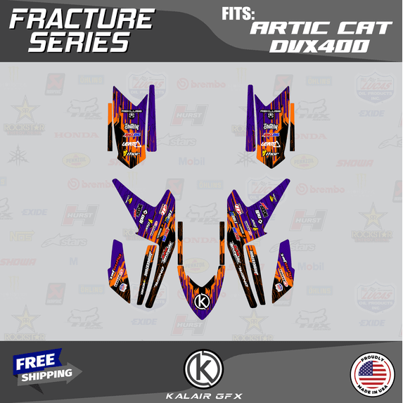 Kalair GFX Graphics Kit for Arctic-cat DVX400 (2005-2008) Fracture Series